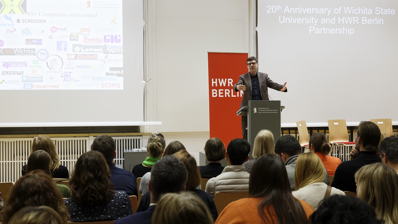 20 Jahre Partnerschaft Wichita State University und HWR Berlin — Vortrag im Auditorium